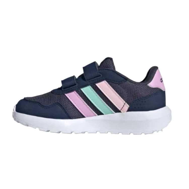 Кроссовки Adidas RUN 60S Лоу-топы Kids Lifestyle Shoes Темно-синий Розовый Детский - изображение 3