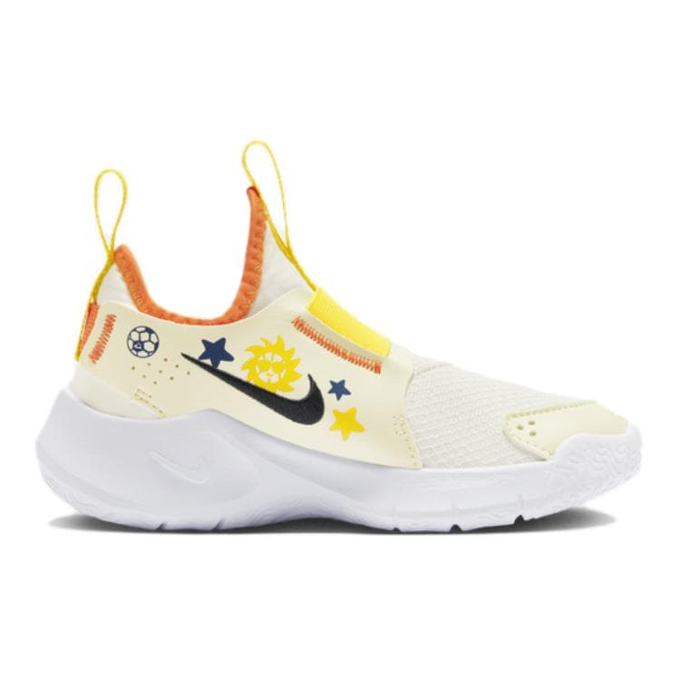 Кроссовки Nike Flex Runner 3 Противоскользящие Устойчивые к истиранию Низкие Детские Беговые Кроссовки Светло-Желтые Детские - изображение 2