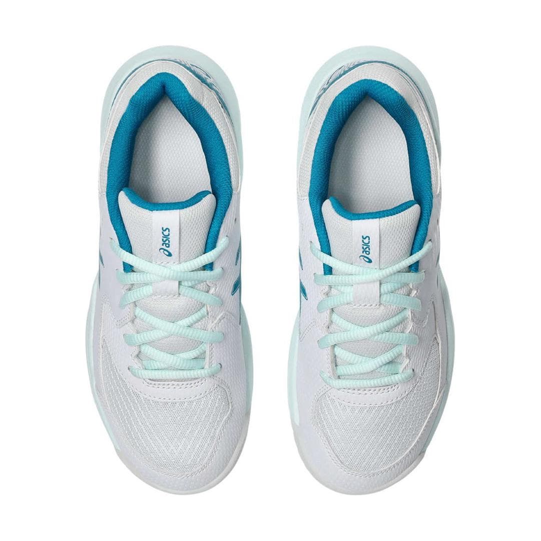 Asics Gel Dedicate 8 Удобные и Амортизирующие Легкие Износостойкие Низкие Кроссовки для Тренировок Белые и Синие Детские - изображение 4