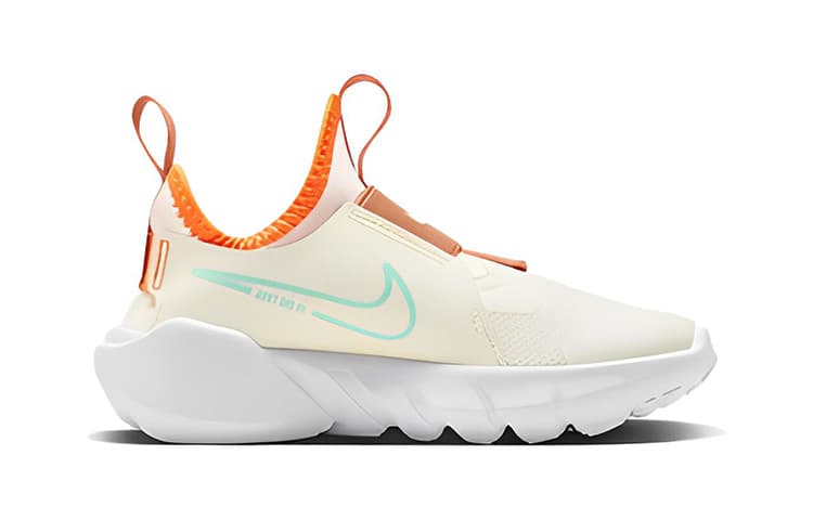 Кроссовки Nike Flex Runner 2 Противоскользящие Устойчивые к истиранию Низкие Детские Беговые Кроссовки Светлый Айвори Белый - изображение 2