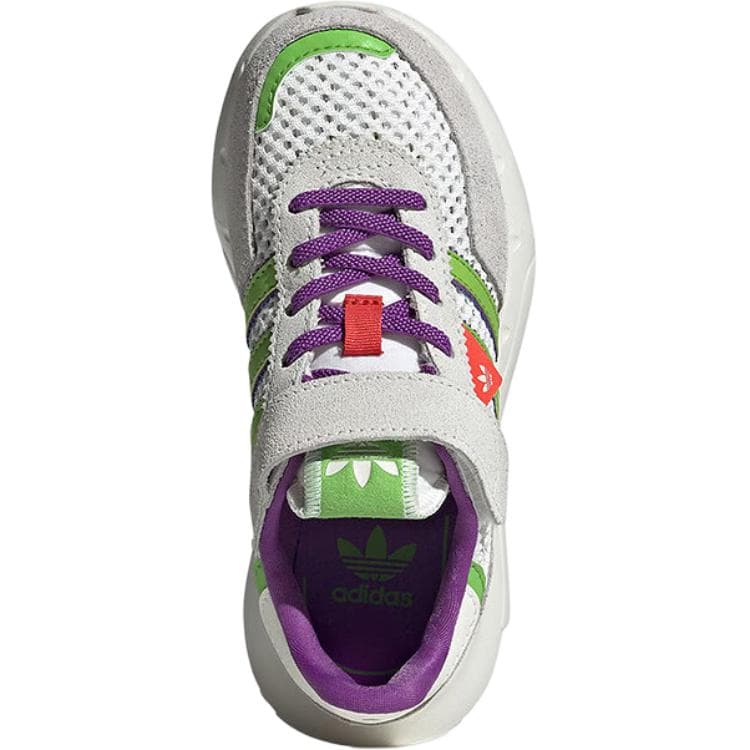 Кроссовки Adidas Originals Retropy F2 Устойчивые к истиранию низкие детские повседневные кроссовки белые - изображение 3