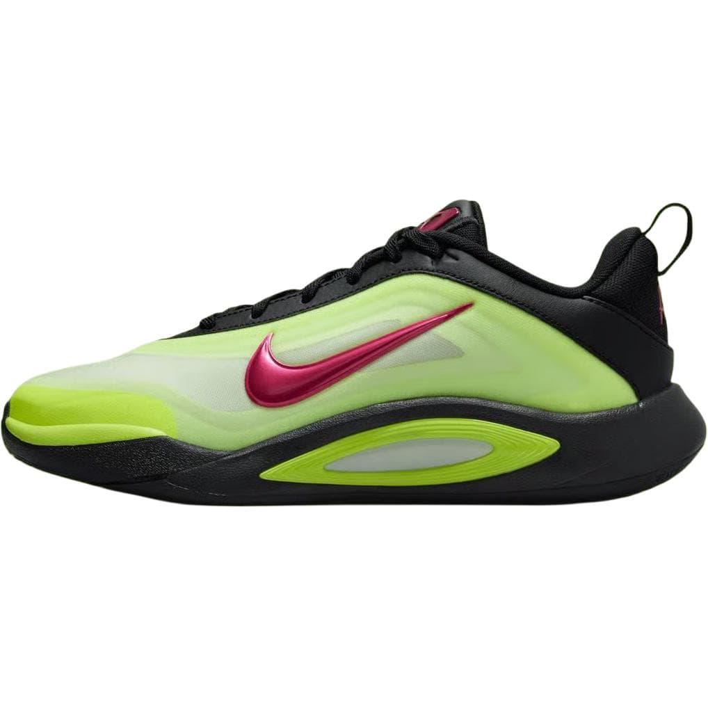 Кроссовки для баскетбола Nike A'One Low Топ Детская Баскетбольная Обувь Неоново-Желтая Малыш - изображение 1