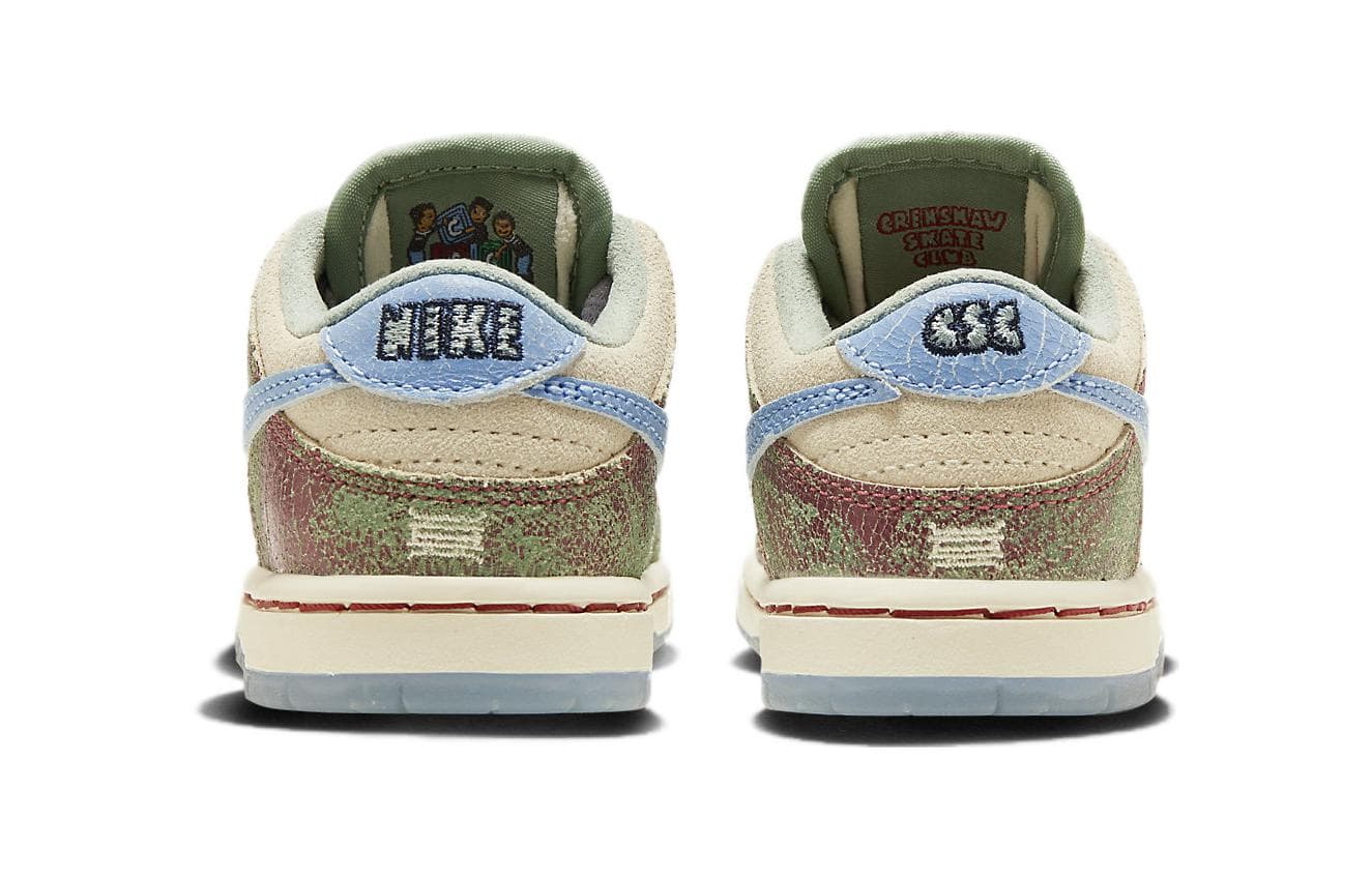Кроссовки Nike Dunk SB противоскользящая устойчивая к истиранию низкий верх обувь для малышей цвет экрю для младенцев и малышей - изображение 5