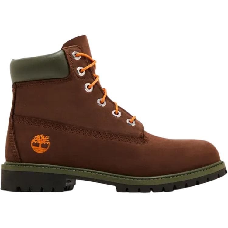 Timberland 6 Inch Высокие Детские Ботинки Темно-Коричневые Подростковые - изображение 2