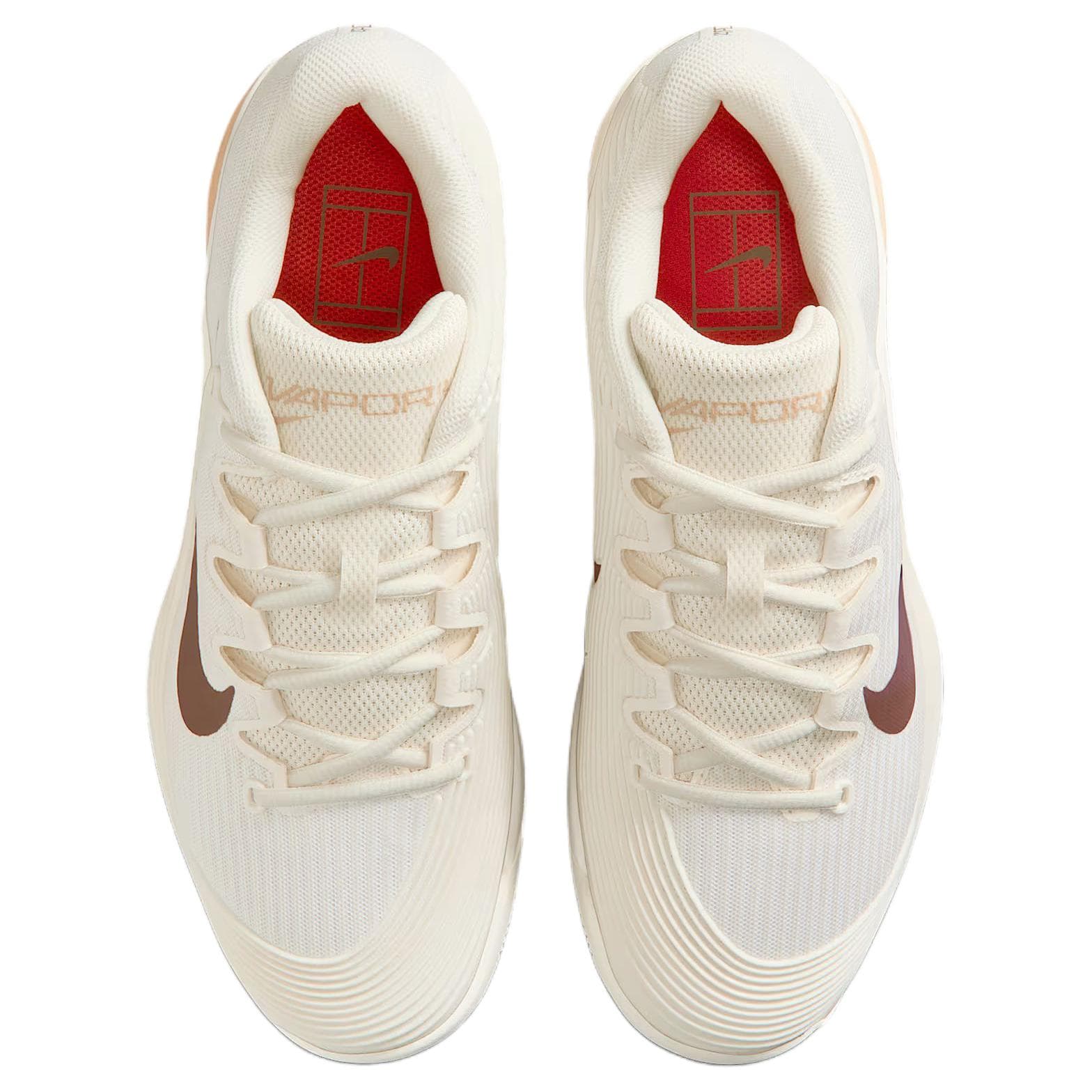 Кроссовки для тенниса Nike Vapor 12 Low Топ Теннисные Кроссовки Женские Экрю - изображение 4