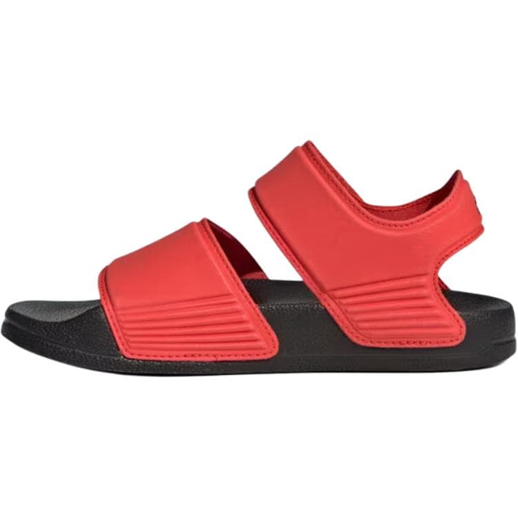 Сандалии adidas Adilette противоскользящие устойчивые к истиранию низкие детские сандалии красный для детей - изображение 3