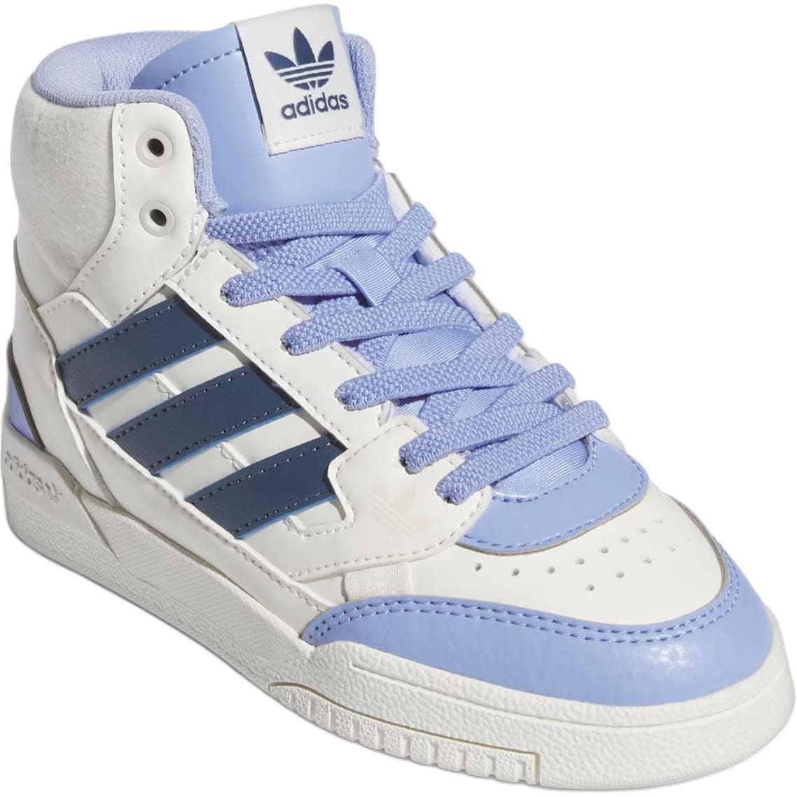 Кроссовки Adidas Originals DROP STEP SE Синтетическая кожа противоскользящие высокие кеды для детей для скейтбординга белые - изображение 3