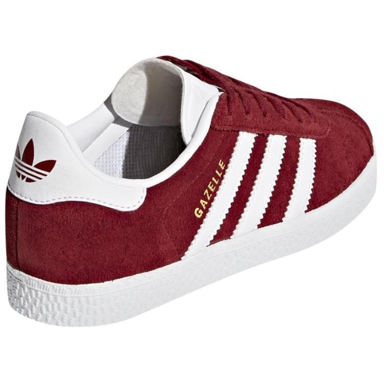 Кроссовки Adidas Originals Gazelle Устойчивый к истиранию Низкий верх Детские Скейтбординги Красный Детский - изображение 4