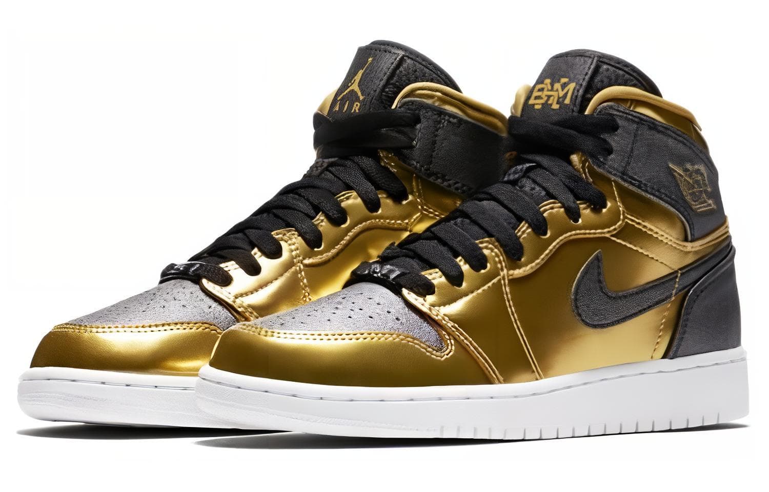 Кроссовки для баскетбола Jordan Air Jordan 1 Retro BHM 2017 GS - изображение 4