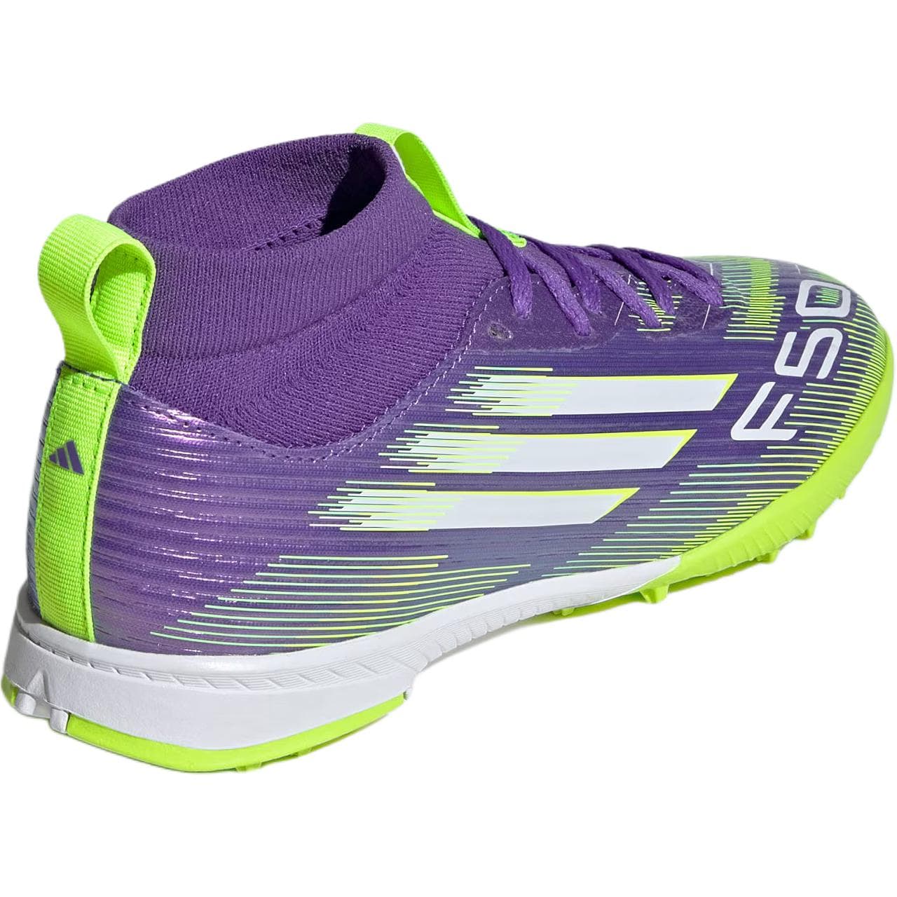 Бутсы Adidas F50 League MID Топ Детские футбольные бутсы Фиолетовый Детский - изображение 5