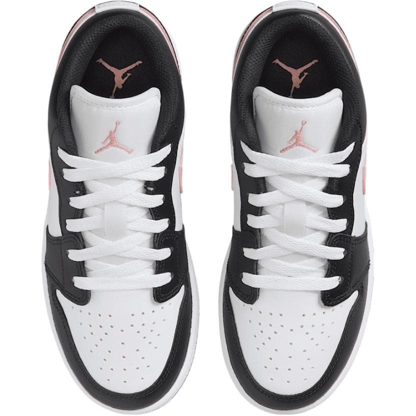 Кроссовки для баскетбола Jordan Air Jordan 1 Противоскользящие Устойчивые к истиранию Низкие Баскетбольные кроссовки Белый Черный Унисекс - изображение 4