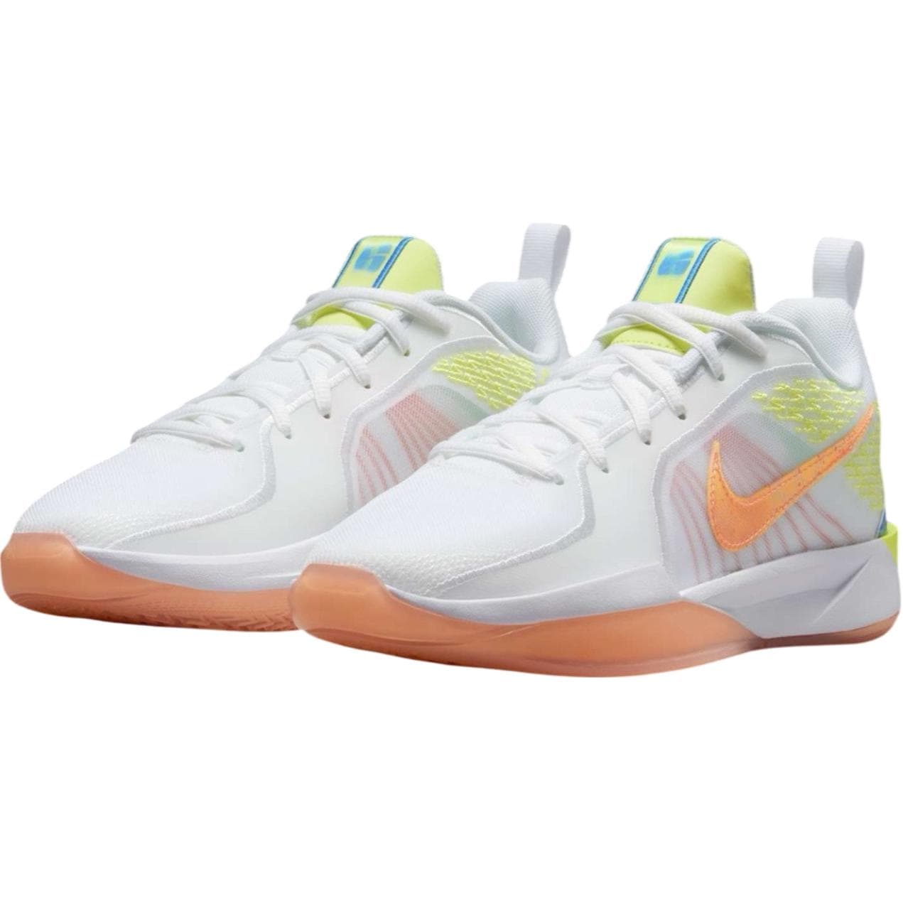 Кроссовки для баскетбола Nike Sabrina 2 противоскользящие низкие детские баскетбольные кроссовки белого цвета - изображение 3