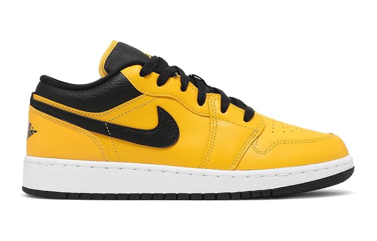 Кроссовки для баскетбола Jordan Air Jordan 1 Low "University Gold Black" GS - изображение 4
