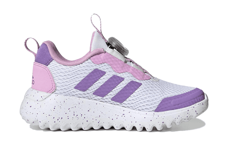 Кроссовки Adidas ActiveFlex BOA 3,0 Дышащие Низкие Кроссовки для Беговых Занятий Детские Белые Фиолетовые Детские - изображение 2
