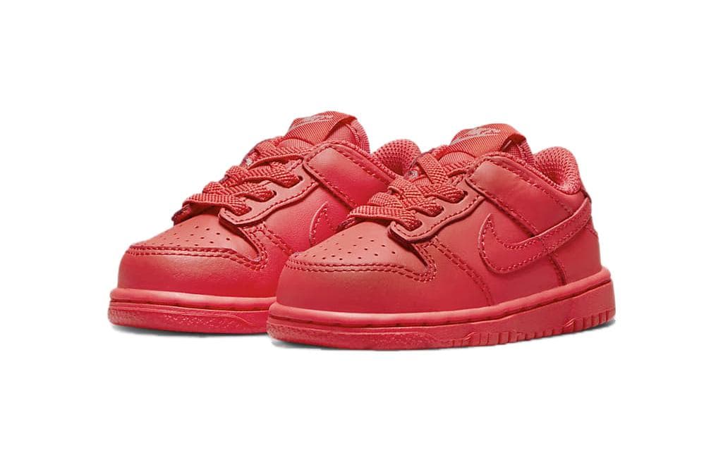Кроссовки Nike Dunk Аbrasion Resistant Низкие Кроссовки для Малышей Stardust Красный для Младенцев и Малышей - изображение 3