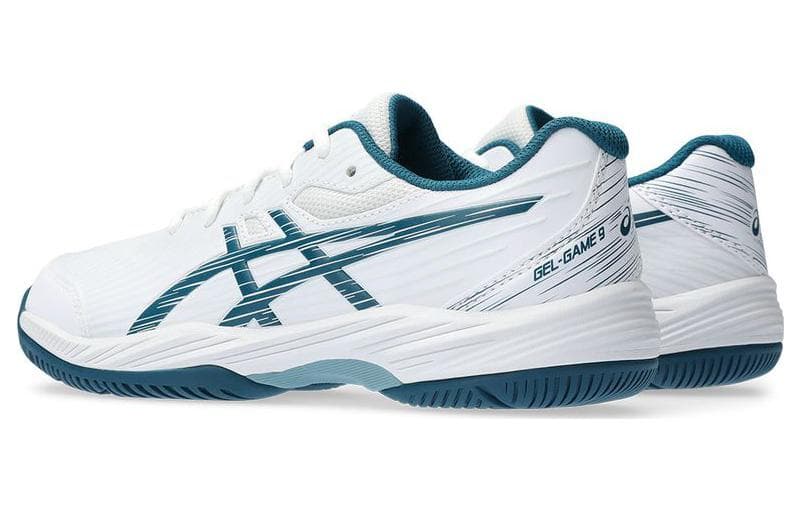 Asics Gel Game 9 GS Low Top Детская обувь Белый Синий Унисекс - изображение 3