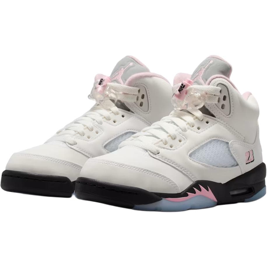 Кроссовки для баскетбола Jordan Air Jordan 5 Синтетическая кожа Низкие баскетбольные кроссовки Розовые Унисекс - изображение 3