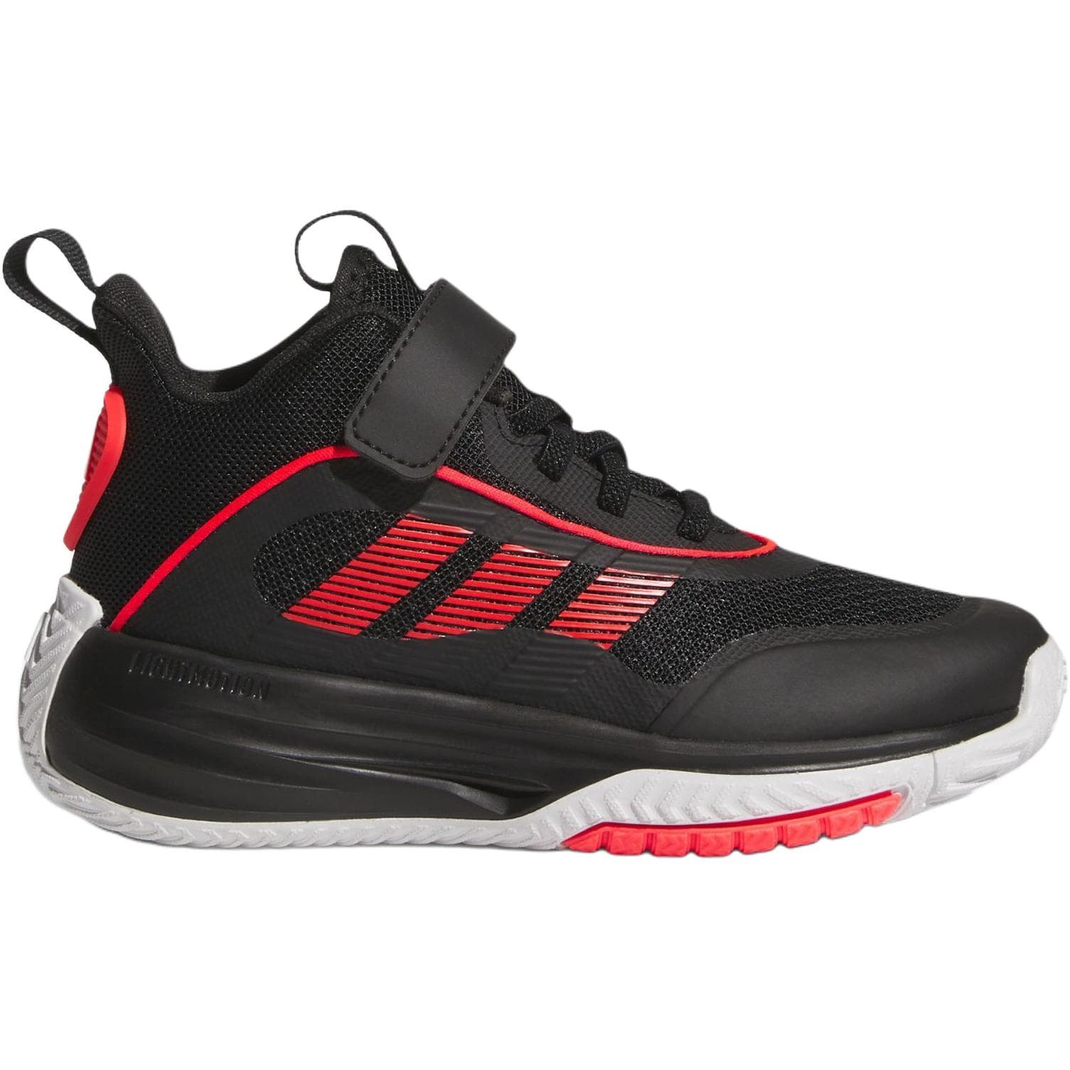 Кроссовки для баскетбола Adidas OwnTheGame MID Топ Детские Баскетбольные Кроссовки Черные Красные Малыш - изображение 2
