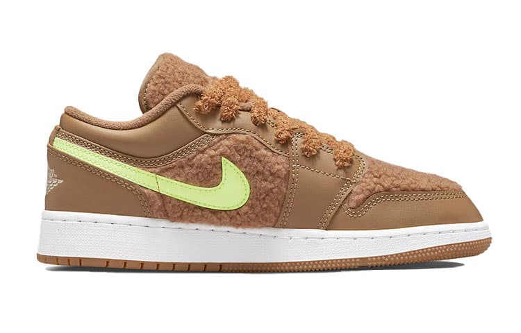 Кроссовки для баскетбола Jordan Air Jordan 1 Low Utility "Teddy Bear" GS - изображение 4