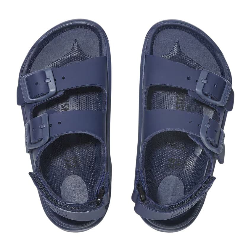 Сандалии Birkenstock Mogami противоскользящие устойчивые к истиранию низкие детские сандалии синие детские - изображение 4