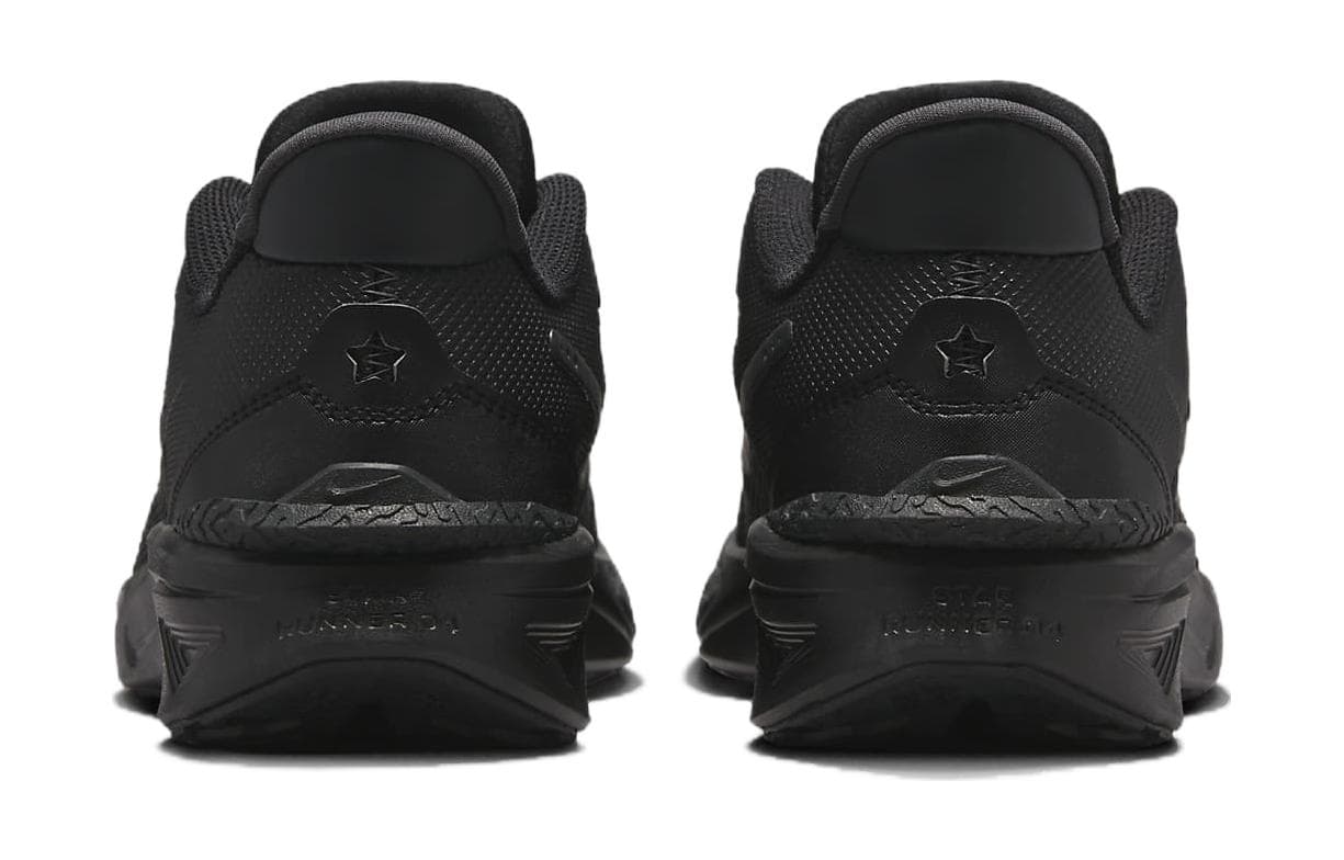 Кроссовки Nike Star Runner 4 Амортизация Устойчивость к истиранию Низкие Беговые кроссовки Черные Унисекс - изображение 5