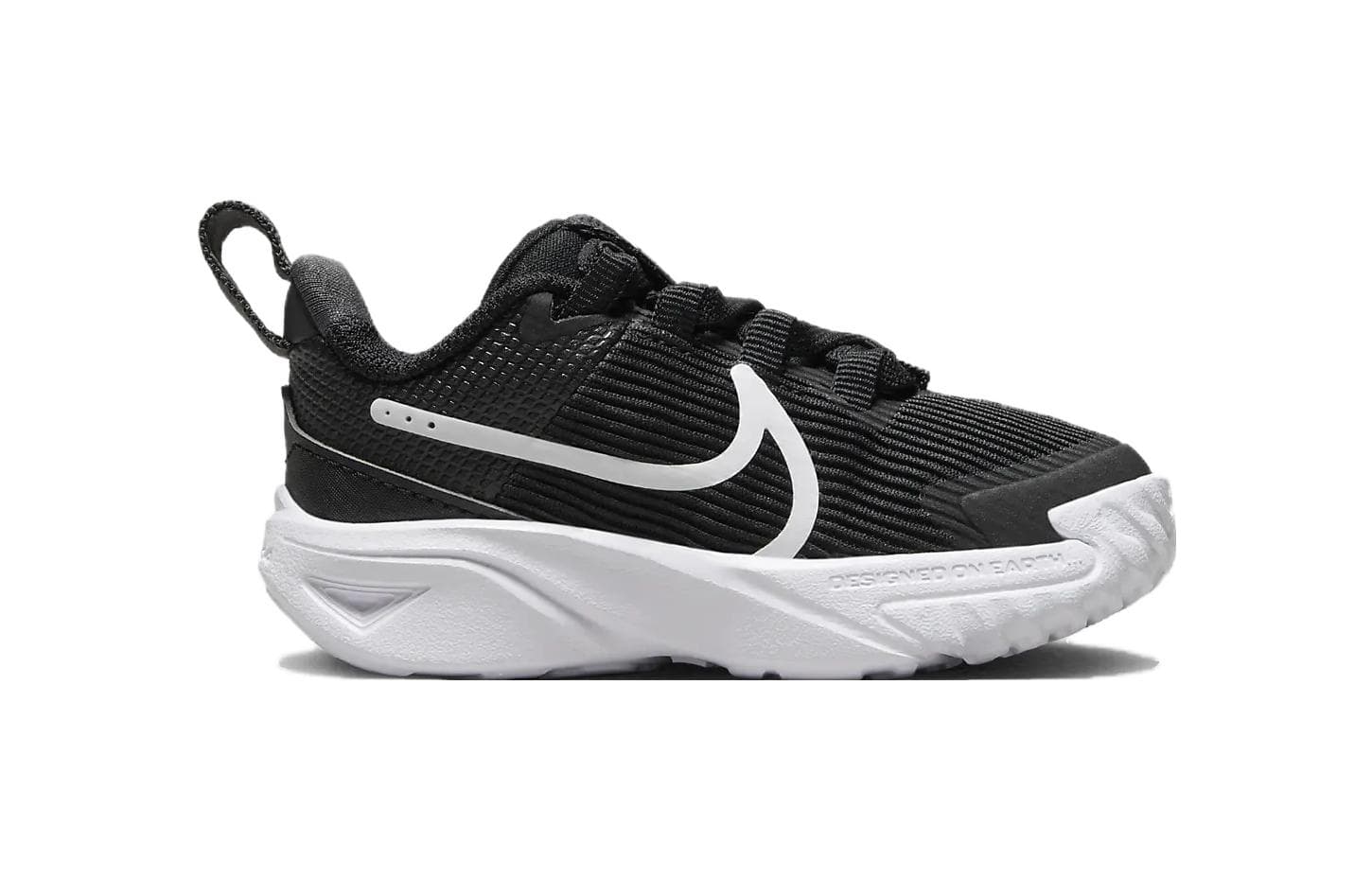 Кроссовки NIKE Star Runner 4 Удобный Low Топ Обувь для малышей Черный белый Infant and Toddler - изображение 2