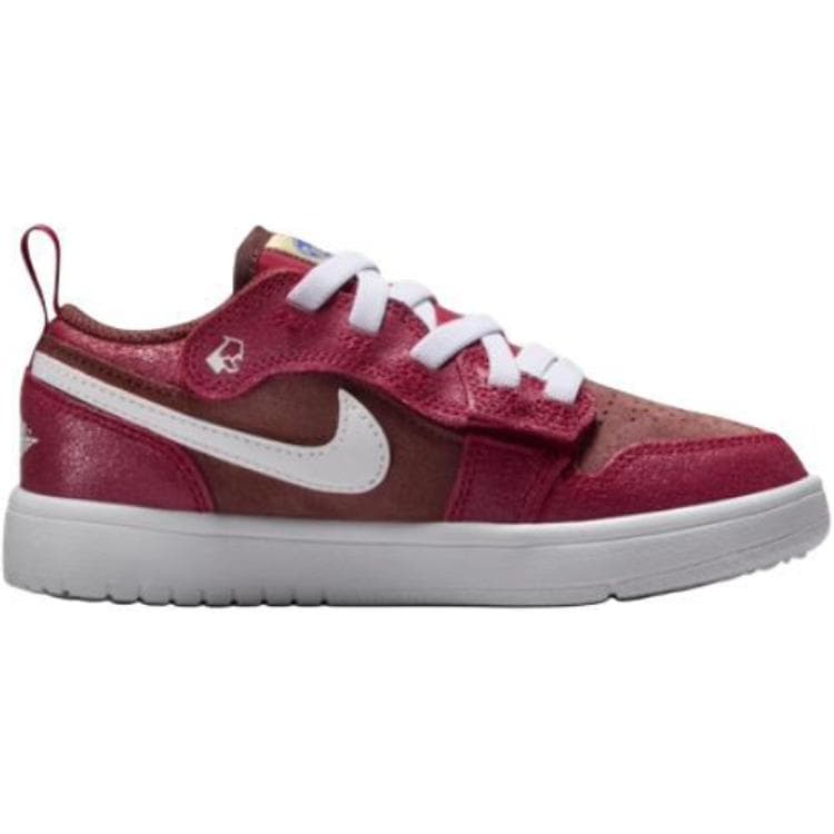 Кроссовки Jordan 1 Low Топ Детские повседневные кроссовки Красный Белый для детей 3-7 лет - изображение 2