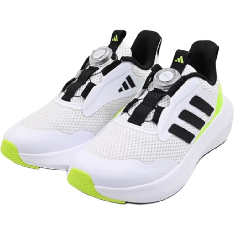 Кроссовки Adidas Противоскользящие Износостойкие Низкие Детские Беговые Кроссовки Белые Малыш - изображение 3