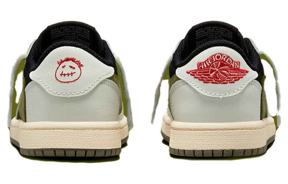 Кроссовки для баскетбола Travis Scott x Jordan Air Jordan 1 Low OG "Olive" PS - изображение 7