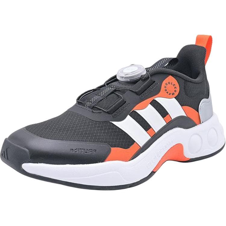 Кроссовки Adidas NITROBUBBLE Low Топ Детские беговые кроссовки Черный белый - изображение 3