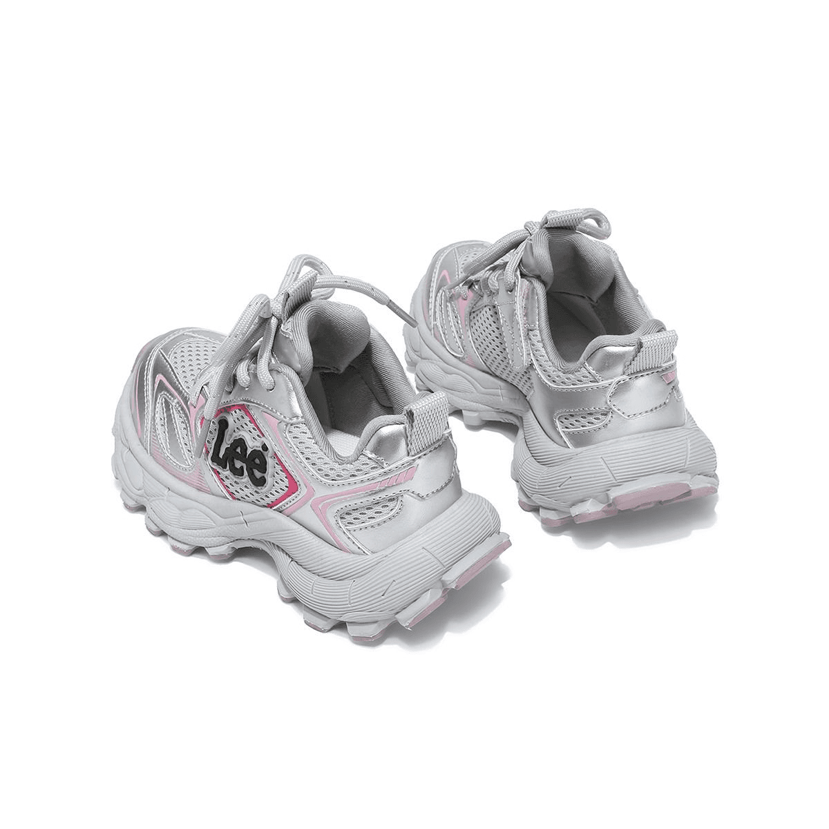 Кроссовки lee Low Топ Kids Lifestyle Shoes Серо-розовый Детский - изображение 4