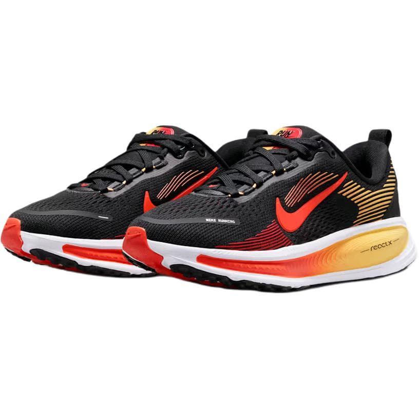 Кроссовки Nike Vomero 18 Ткань Low Топ Беговые кроссовки Черно-красный Апельсин Унисекс - изображение 3