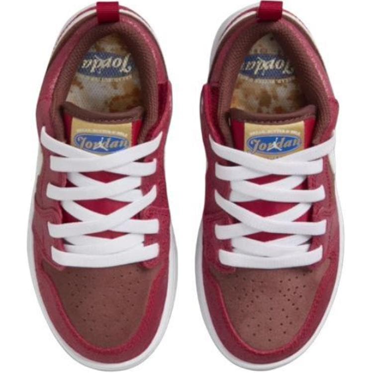 Кроссовки Jordan 1 Low Топ Детские повседневные кроссовки Красный Белый для детей 3-7 лет - изображение 4