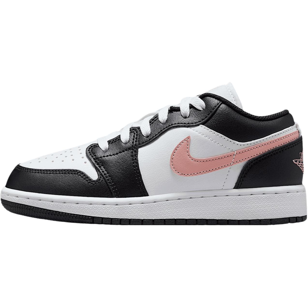 Кроссовки для баскетбола Jordan Air Jordan 1 Противоскользящие Устойчивые к истиранию Низкие Баскетбольные кроссовки Белый Черный Унисекс - изображение 1