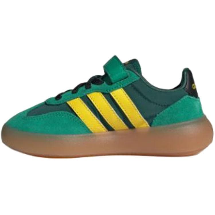 Кроссовки Adidas BARREDA DECODE Устойчивый к истиранию Низкий Топ Детские Скейтбординги Зеленый Желтый Детский - изображение 2