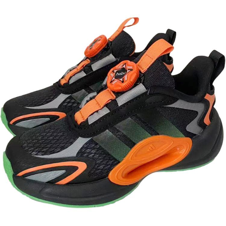 Кроссовки Adidas Galaxy противоскользящие и дышащие низкие детские беговые кроссовки черного цвета для малышей - изображение 3