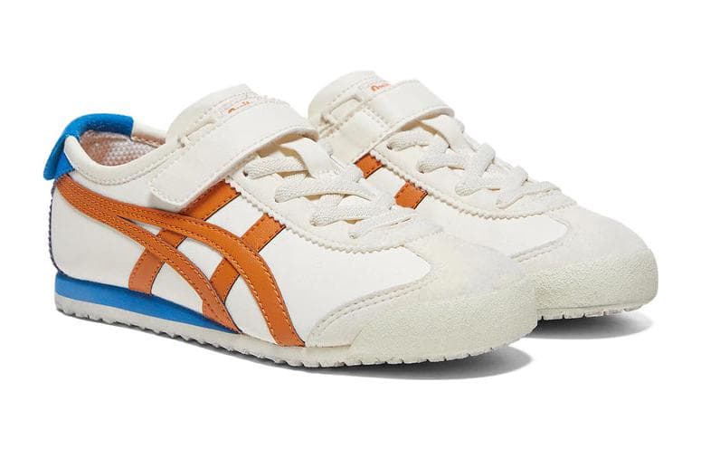 Кроссовки Onitsuka Tiger MEXICO 66 Low Топ Детская беговая обувь Белый Оранжевый Синий Детская - изображение 3