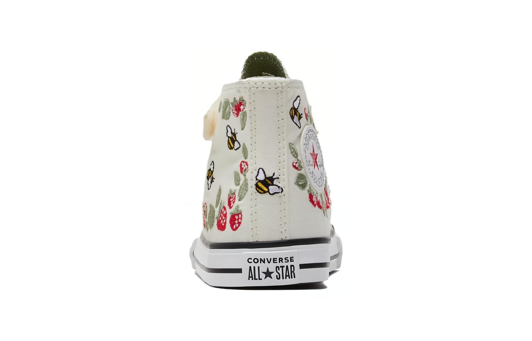 Кроссовки Converse All Star 1V Хай-топы Обувь для малышей Бежевый, красный, зеленый - изображение 4