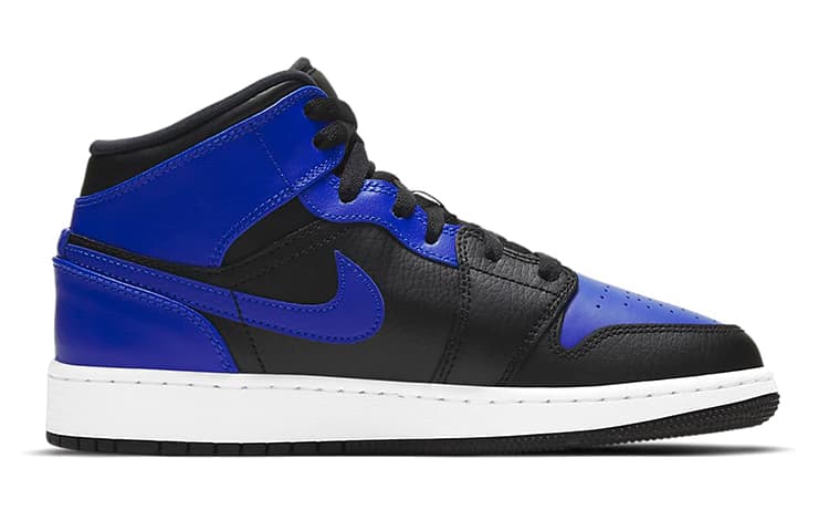Кроссовки для баскетбола Jordan Air Jordan 1 Mid "Hyper Royal" GS - изображение 6