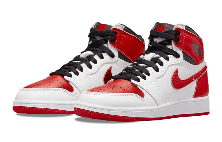 Кроссовки для баскетбола Jordan Air Jordan 1 Retro High OG "Heritage" GS - изображение 5