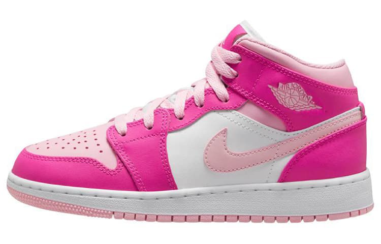 Ретро баскетбольные кроссовки Jordan Air Jordan 1 "Medium Soft Pink" GS - изображение 1