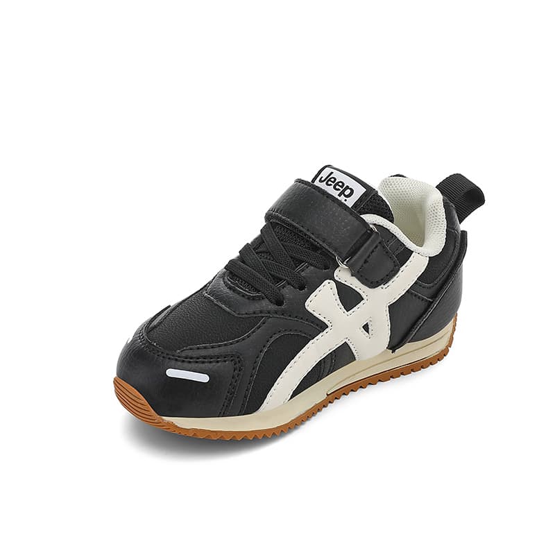 Кроссовки Jeep Black Warrior Running Collection Низкие кеды для детей Lifestyle Звездообразующий черный - изображение 5