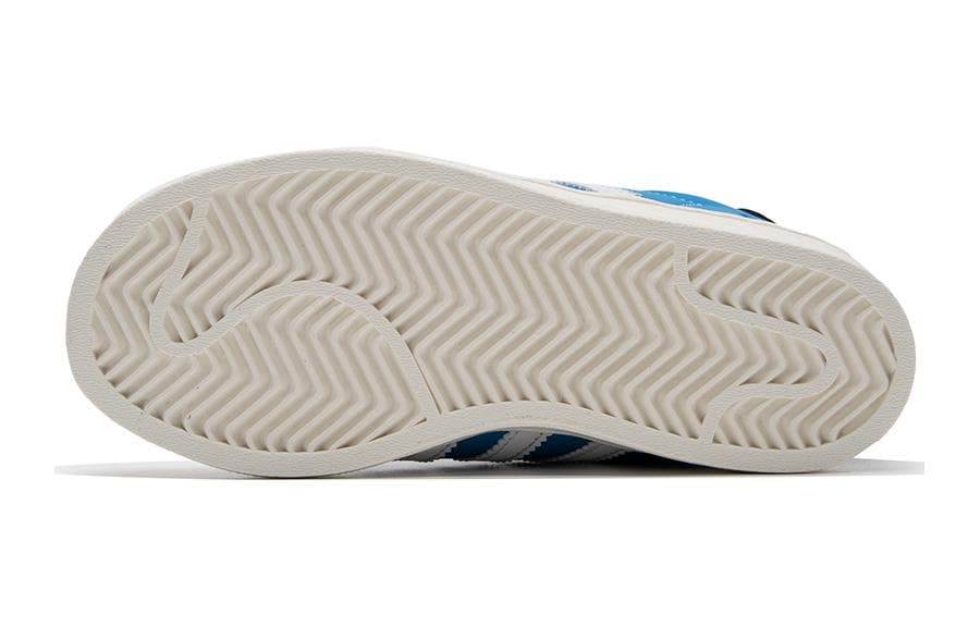 Кроссовки Adidas Originals SUPERSTAR CF C Устойчивый к истиранию Дышащий Низкий Верх Детская Обувь для Скейтбординга Белый Синий - изображение 5