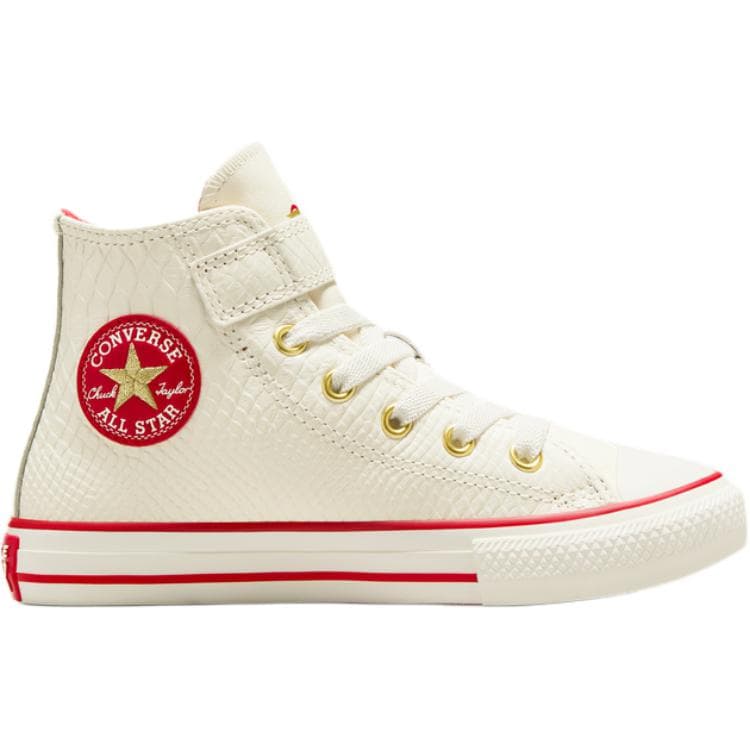 Кроссовки Converse All Star 1V Удобный Хай-топы Детские кеды Бежевый/красный/золотой Детский - изображение 2
