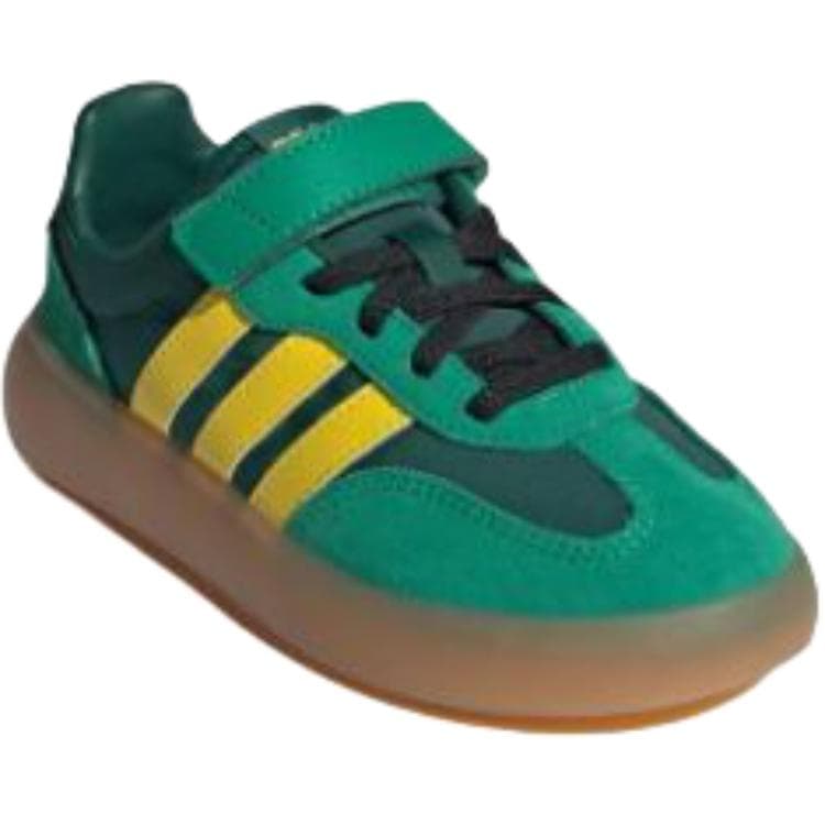 Кроссовки Adidas BARREDA DECODE Устойчивый к истиранию Низкий Топ Детские Скейтбординги Зеленый Желтый Детский - изображение 3