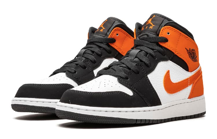 Кроссовки для баскетбола Jordan Air Jordan 1 Mid Shattered Backboard GS - изображение 5