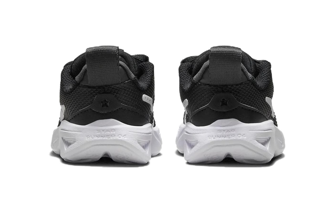 Кроссовки NIKE Star Runner 4 Удобный Low Топ Обувь для малышей Черный белый Infant and Toddler - изображение 5