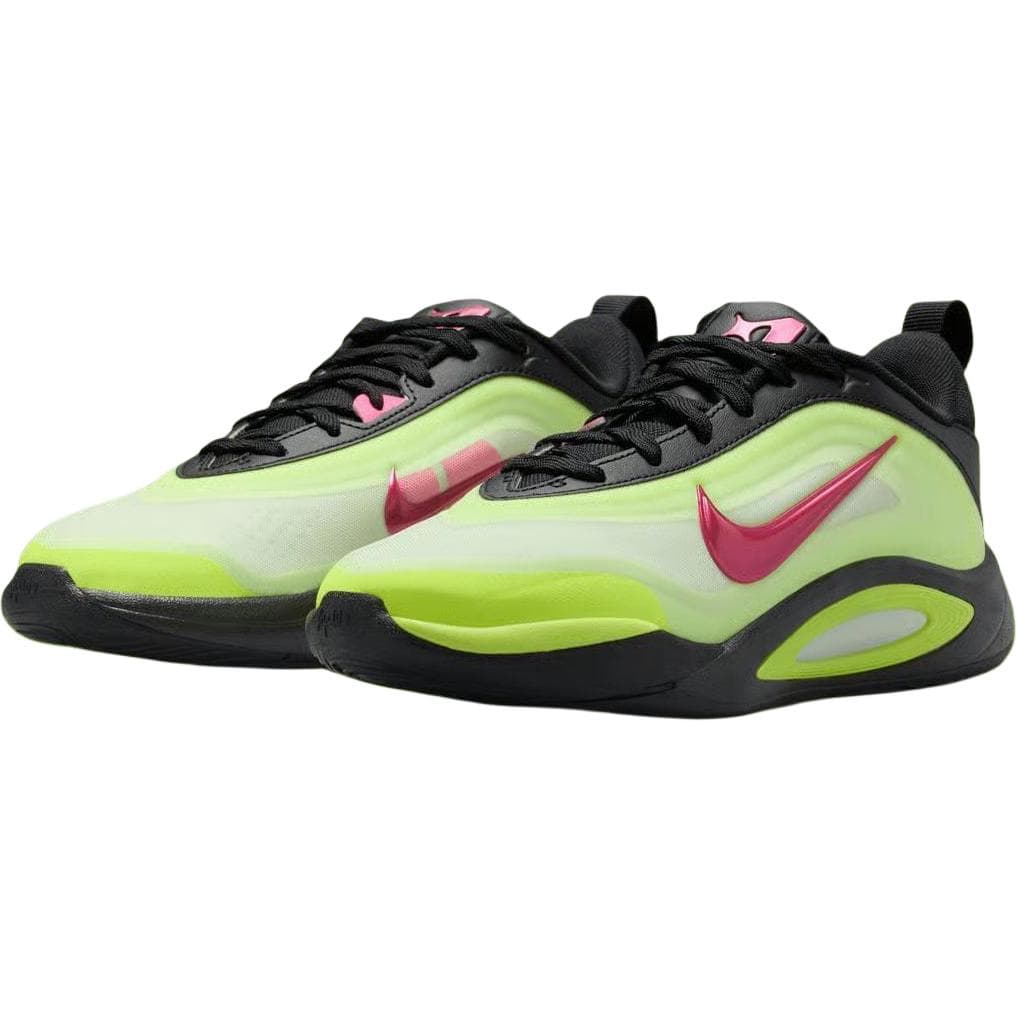 Кроссовки для баскетбола Nike A'One Low Топ Детская Баскетбольная Обувь Неоново-Желтая Малыш - изображение 3