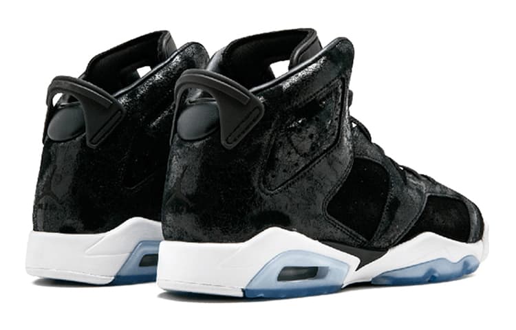 Кроссовки для баскетбола Jordan Air Jordan 6 Retro Heiress Black Suede GS - изображение 4