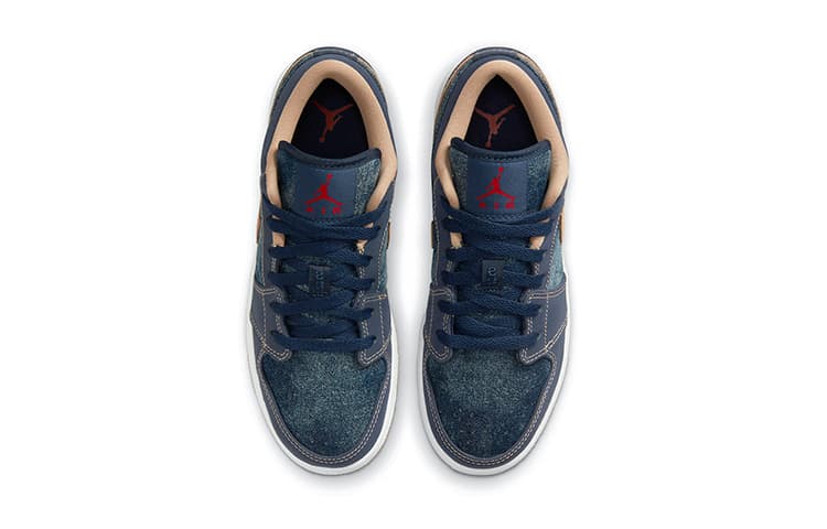 Кроссовки для баскетбола Jordan Air Jordan 1 Denim GS - изображение 4